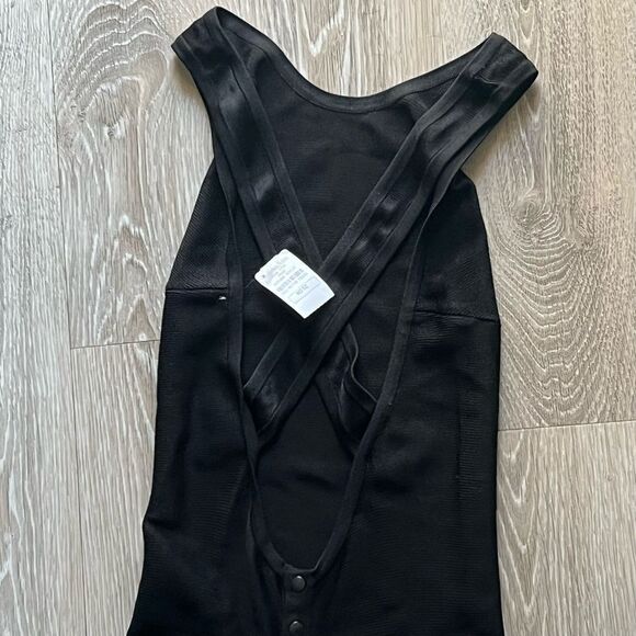 Alaia Azzedine Paris Apron Dress Black Sleeveless Fit Flare A-line 38 XS NWT - Picture 16 of 17